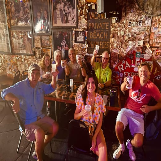 Hemingway Tours at a bar