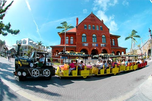 Conch Tour Train by the Customs House