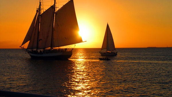 Sailboats at Mallory Square