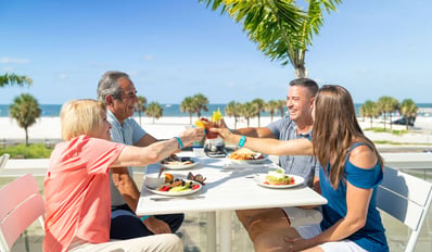 Margaritaville Fort Myers Beach Couples Eating