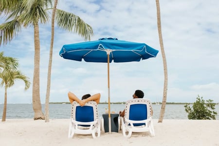 The Capitana - Guys Sitting on Beach