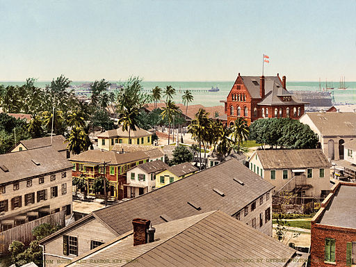 512px-Custom_House_and_harbor,_Key_West,_Florida,_1900