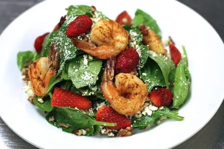 First Flight Restaurant Shrimp Salad in Key West Florida
