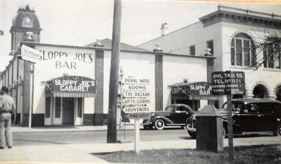 Old Photo of Sloppy Joes in Key West