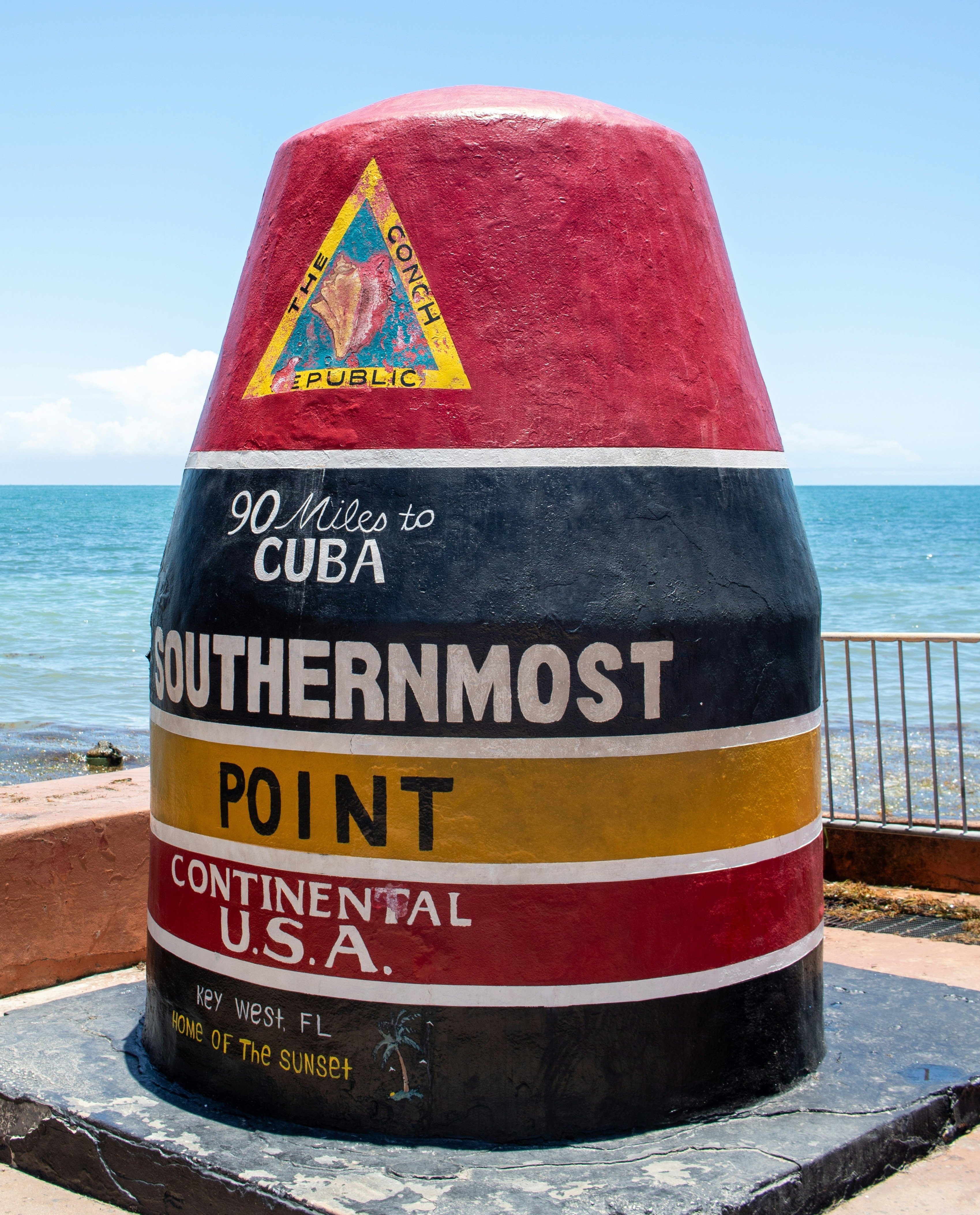 The southernmost buoy in Key West Florida