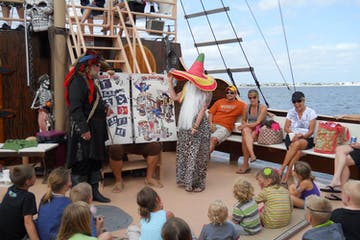 Kids on the Pirate Boat in Fort Myers, Florida