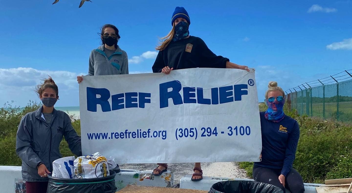 Reef Relief Poster and People