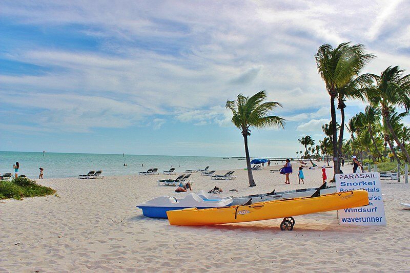Kayaks on Smathers Beach