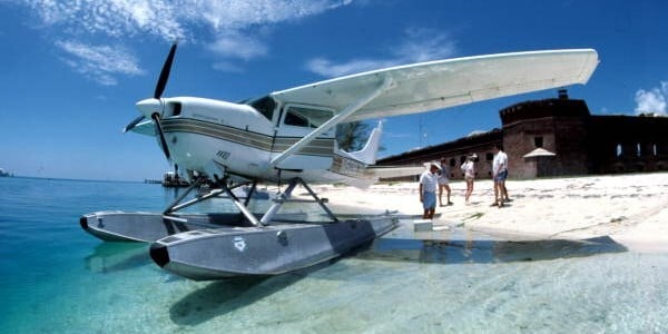 Seaplane at Garden Key, Dry Tortugas Florida